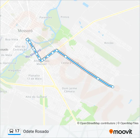 17 Bus Line Map