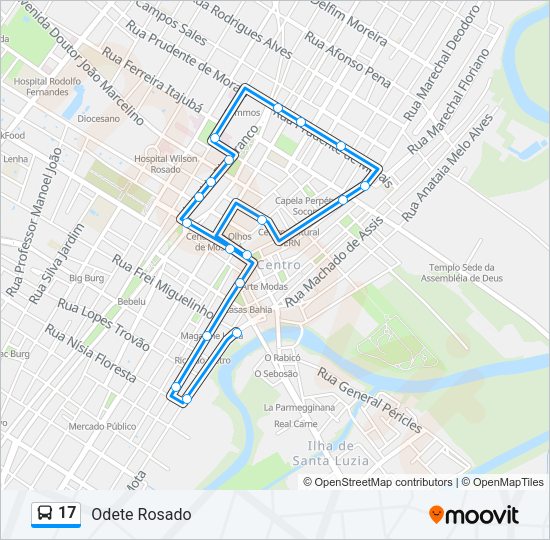 17 Bus Line Map