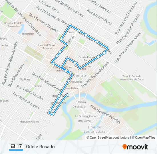 17 Bus Line Map