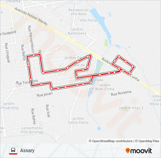 RAMO 3A ASSARY Bus Line Map