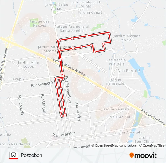 RAMO 3B POZZOBON Bus Line Map