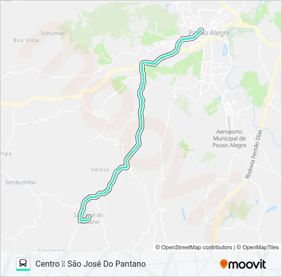 212 CENTRO/PANTANO Bus Line Map