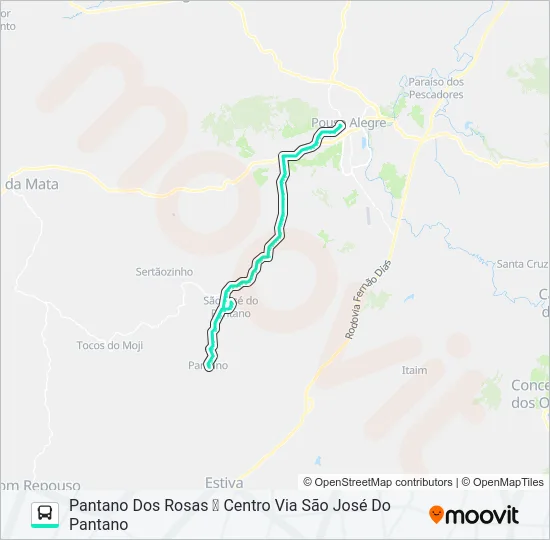 212 CENTRO/PANTANO Bus Line Map