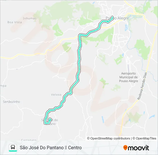 212 CENTRO/PANTANO Bus Line Map