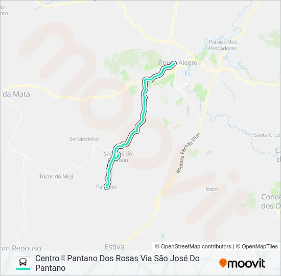 212 CENTRO/PANTANO Bus Line Map