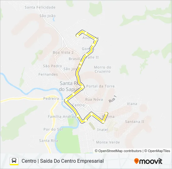 ANCHIETA Bus Line Map
