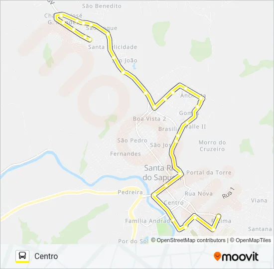 ANCHIETA Bus Line Map