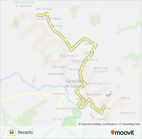 ANCHIETA Bus Line Map