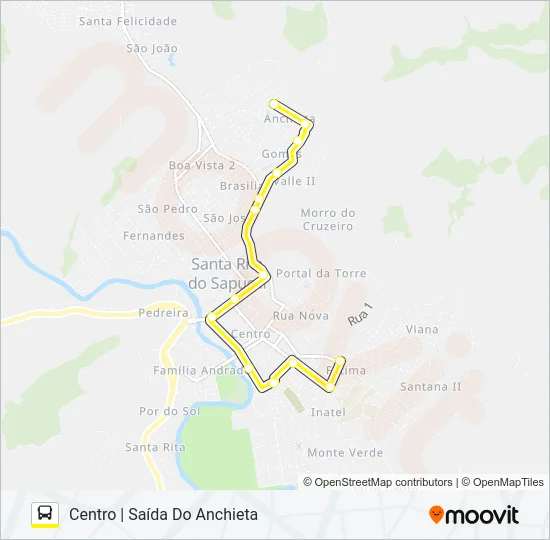 ANCHIETA Bus Line Map