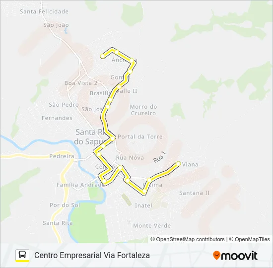 ANCHIETA Bus Line Map