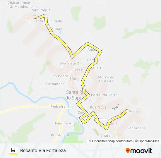 ANCHIETA Bus Line Map