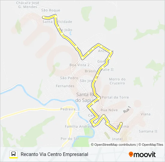 ANCHIETA Bus Line Map