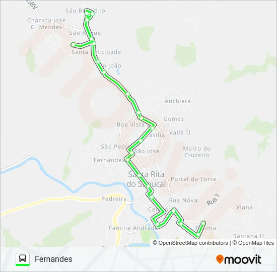 FERNANDES Bus Line Map