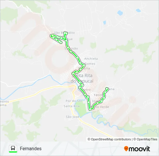 FERNANDES Bus Line Map
