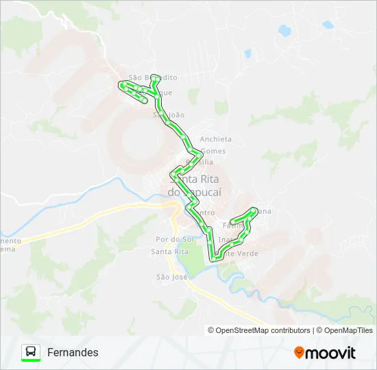 FERNANDES Bus Line Map