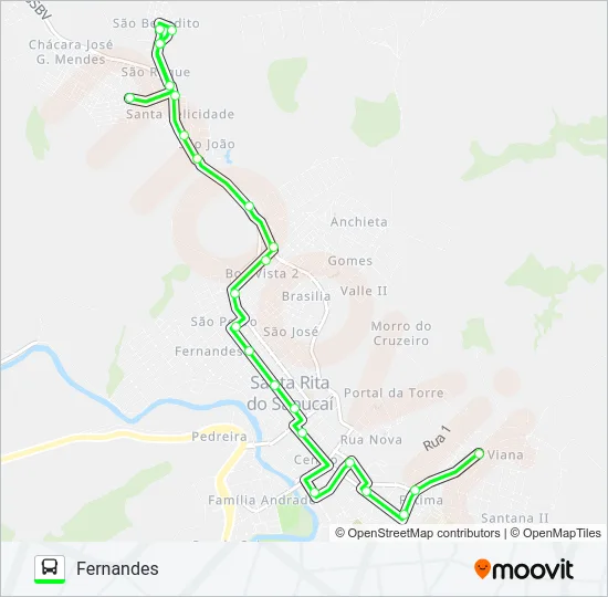 FERNANDES Bus Line Map
