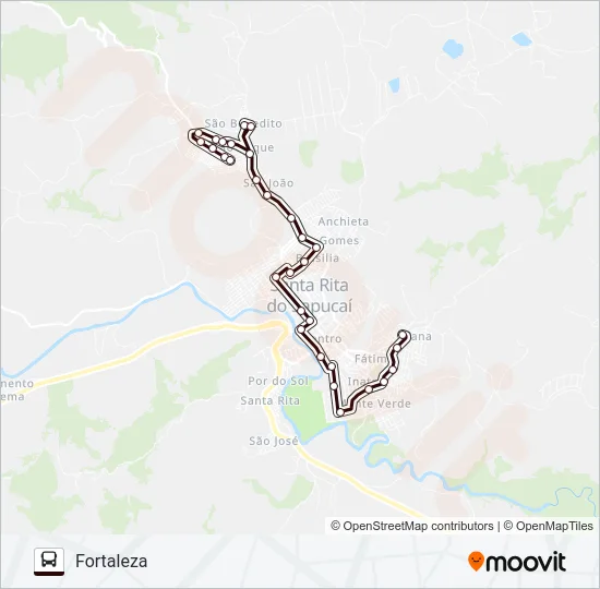 FORTALEZA Bus Line Map