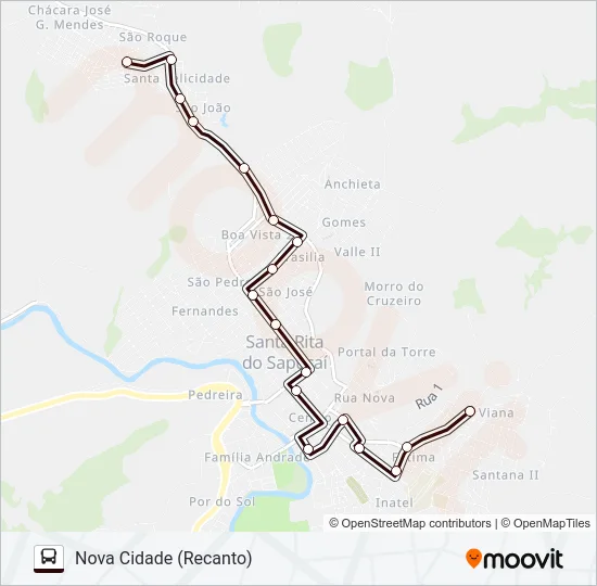 FORTALEZA Bus Line Map