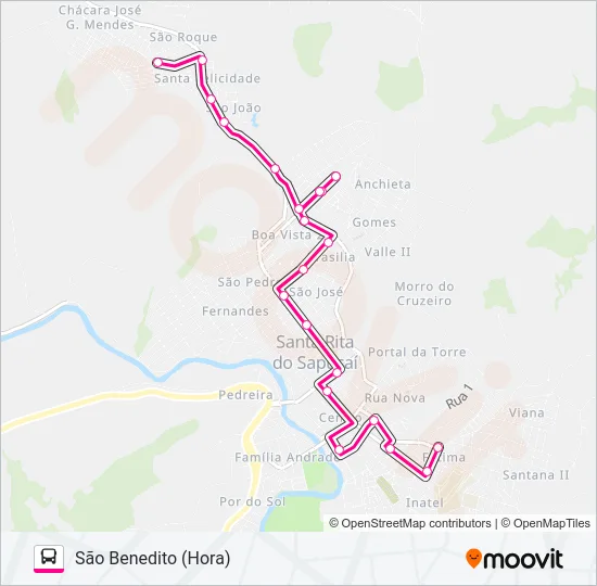 SÃO BENEDITO (HORA) Bus Line Map