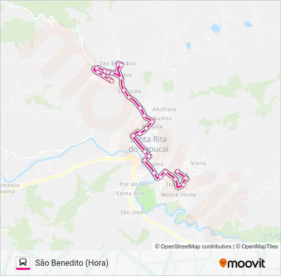 SÃO BENEDITO (HORA) Bus Line Map