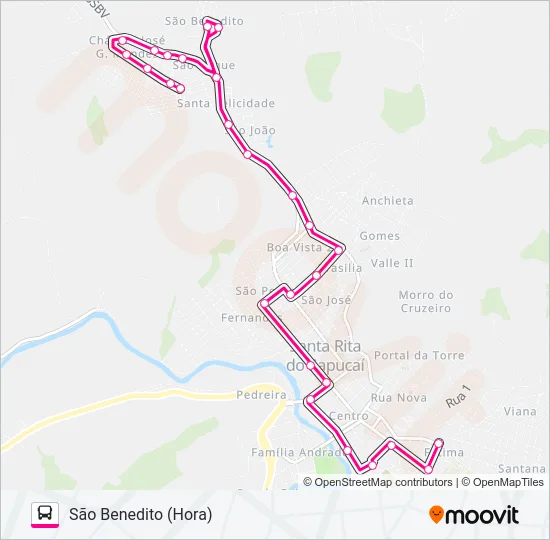 SÃO BENEDITO (HORA) Bus Line Map