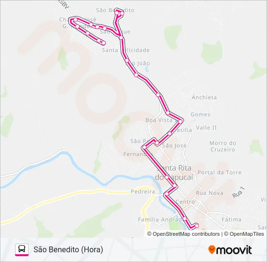 SÃO BENEDITO (HORA) Bus Line Map