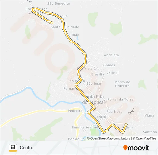 REFORÇO JOSÉ G.M (VIA MCM) Bus Line Map