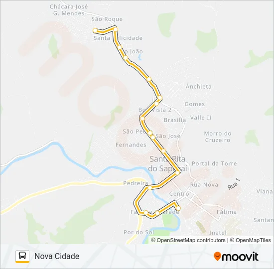 REFORÇO JOSÉ G.M (VIA MCM) Bus Line Map