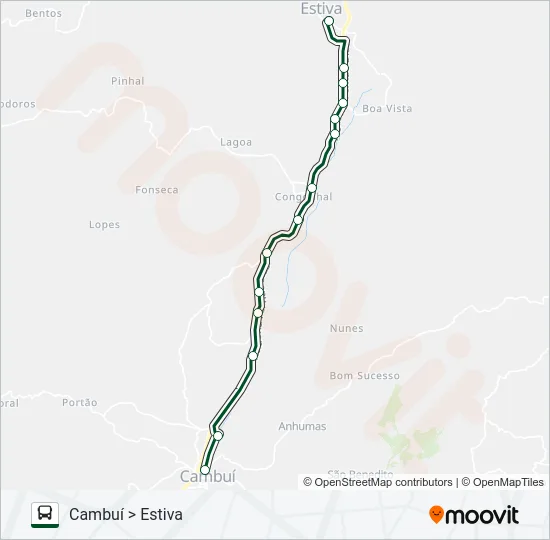 3959.5 ESTIVA/CAMBUÍ Bus Line Map