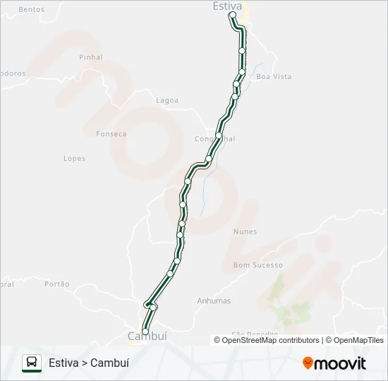 3959.5 ESTIVA/CAMBUÍ Bus Line Map