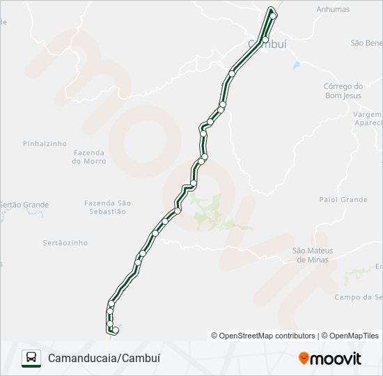 Rota da linha 39594 camanducaiacambuí horários, paradas e mapas Camanducaia > Cambuí (Atualizado)