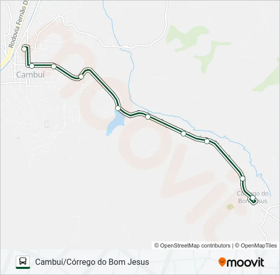 3794.2 CAMBUÍ/CÓRREGO DO BOM JESUS Bus Line Map