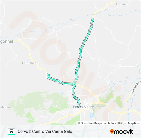 271 CENTRO/CERVO Bus Line Map
