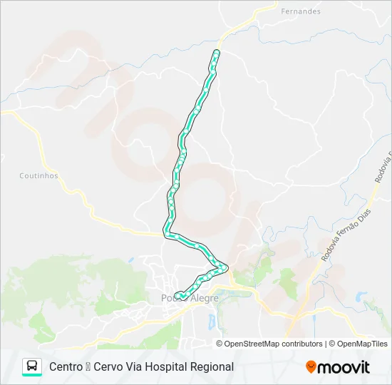 271 CENTRO/CERVO Bus Line Map