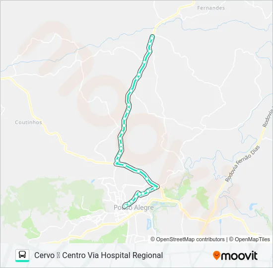 271 CENTRO/CERVO Bus Line Map