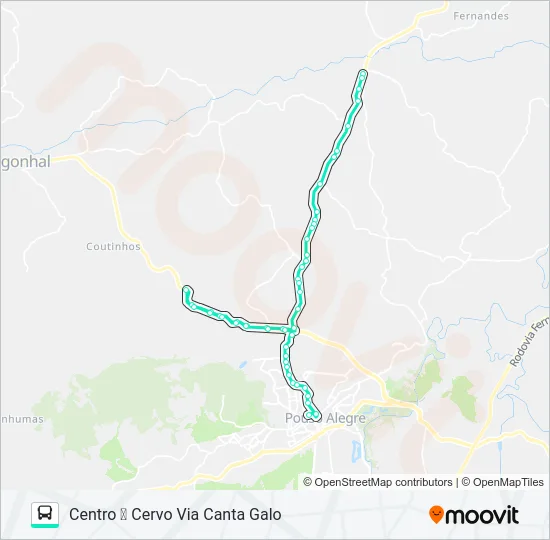 271 CENTRO/CERVO Bus Line Map