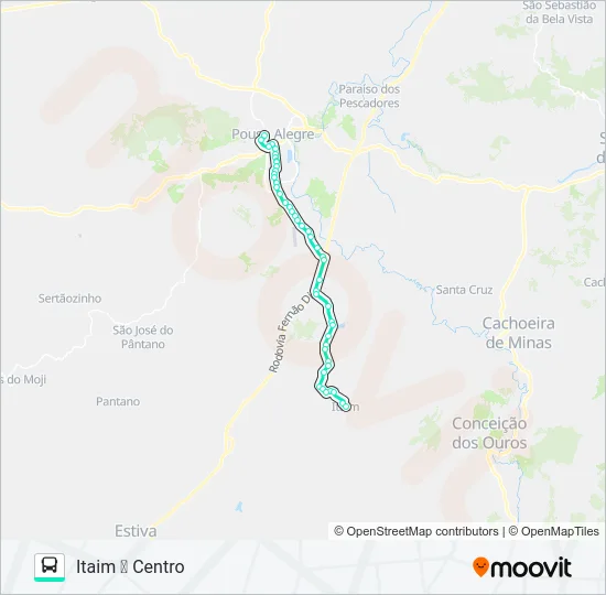 291 CENTRO/ITAIM Bus Line Map
