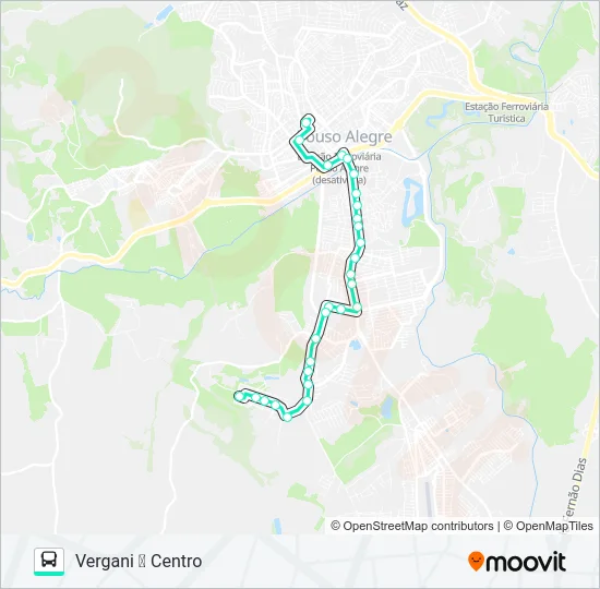 204 CENTRO/VERGANI Bus Line Map