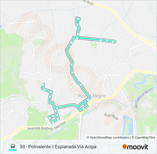 204 CENTRO/VERGANI Bus Line Map
