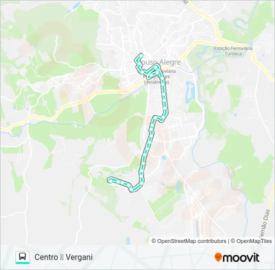 204 CENTRO/VERGANI Bus Line Map