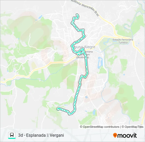 204 CENTRO/VERGANI Bus Line Map