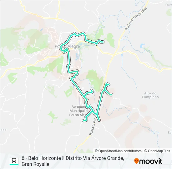 236 CENTRO/DISTRITO Bus Line Map