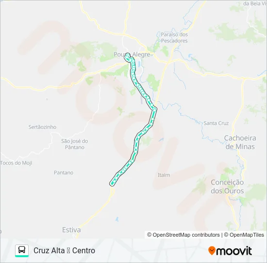 278 CENTRO/CRUZ ALTA Bus Line Map