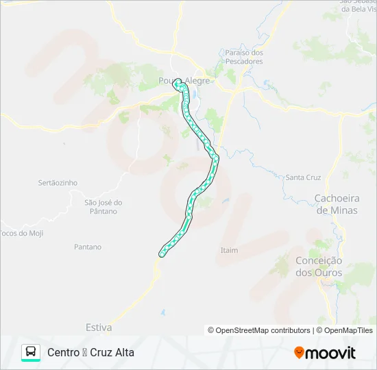 278 CENTRO/CRUZ ALTA Bus Line Map
