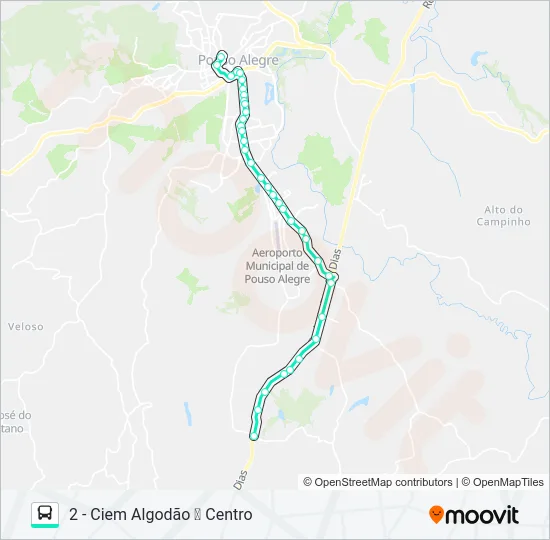 278 CENTRO/CRUZ ALTA Bus Line Map