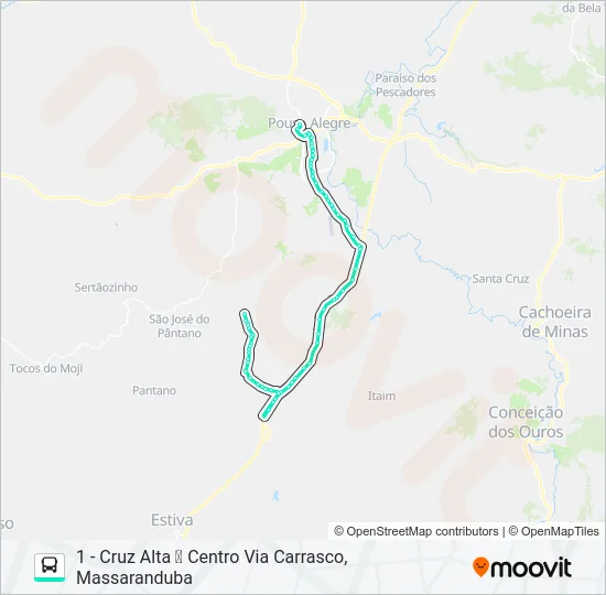 278 CENTRO/CRUZ ALTA Bus Line Map