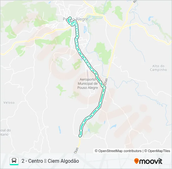 278 CENTRO/CRUZ ALTA Bus Line Map