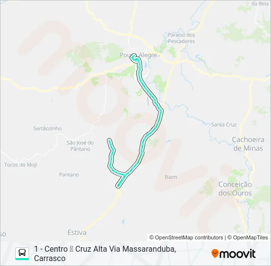 278 CENTRO/CRUZ ALTA Bus Line Map