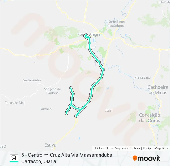 278 CENTRO/CRUZ ALTA Bus Line Map
