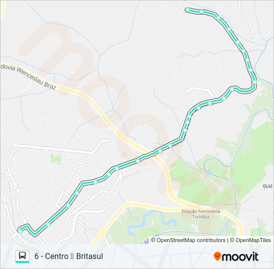 Mapa da linha 209 FAISQUEIRA/CENTRO de ônibus